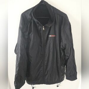 Vintage Southpole Reversible Windbreaker Fleece Black Jacket Mens Large y2k